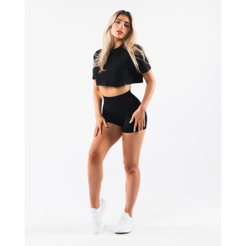 Must-Have OT Oversized Crop Tee - Black New Stock