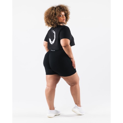 Must-Have OT Oversized Crop Tee - Black New Stock