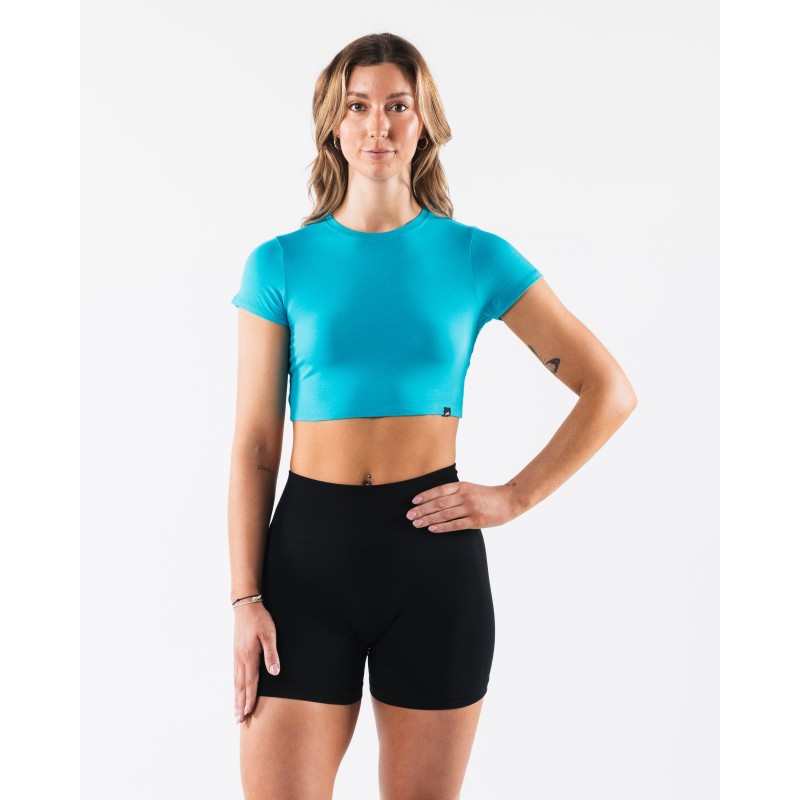 Must-Have OT Crop Tee - Neptune - Blue On Hand Now