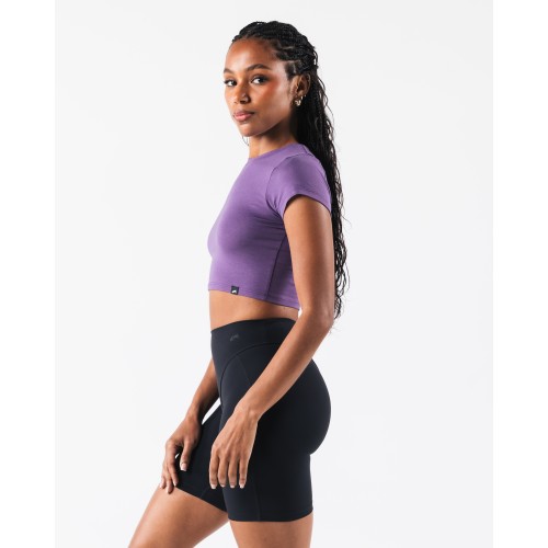 Must-Have OT Crop Tee - Photon - Purple