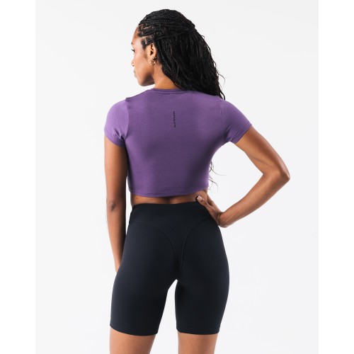 Must-Have OT Crop Tee - Photon - Purple