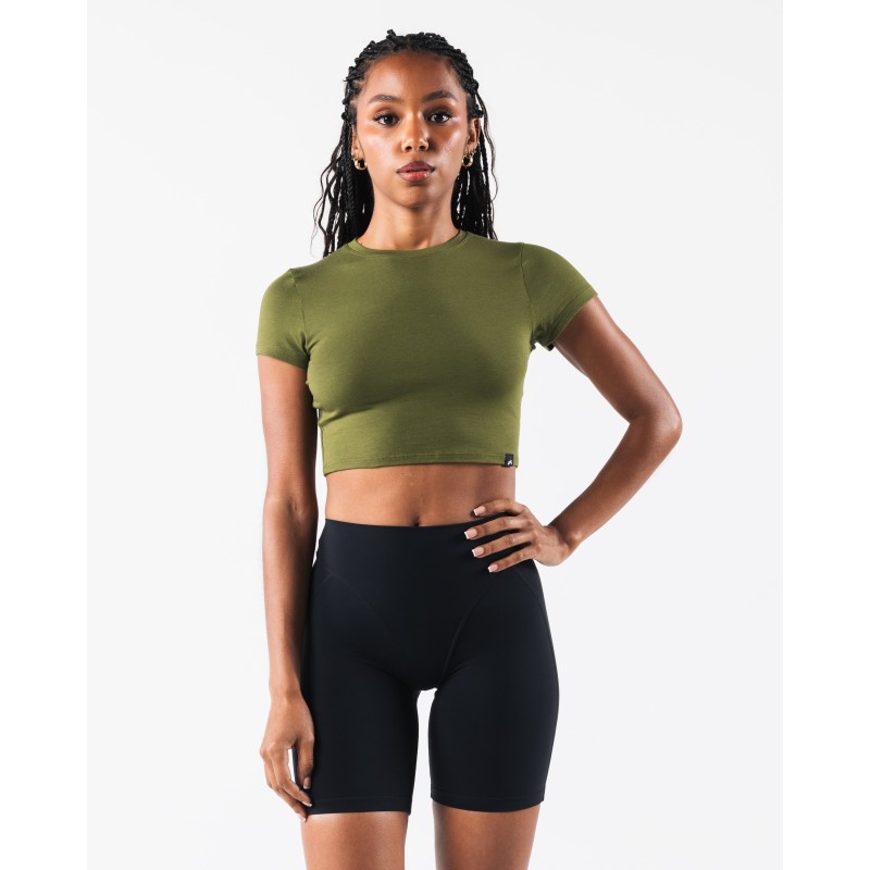 Must-Have OT Crop Tee - Verbena - Green Limited Stock