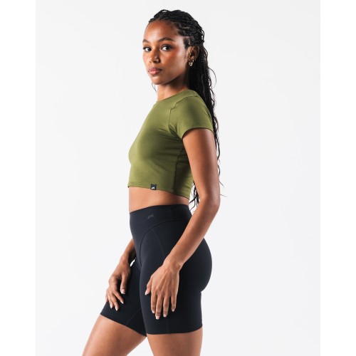 Must-Have OT Crop Tee - Verbena - Green Limited Stock