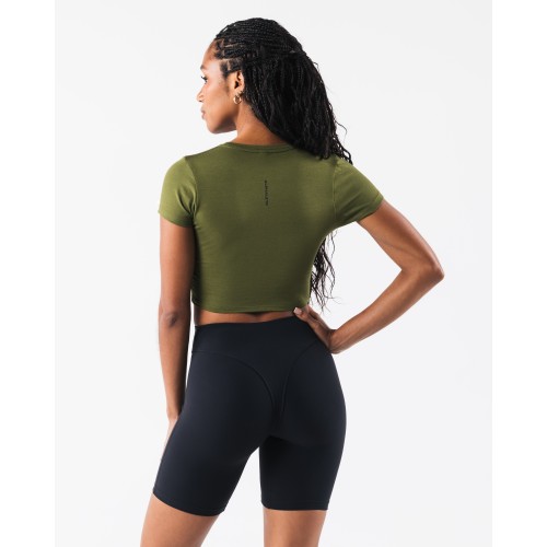 Must-Have OT Crop Tee - Verbena - Green Limited Stock