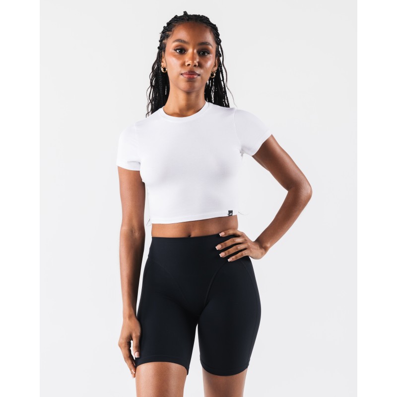 Must-Have OT Crop Tee - White Immediate Availability