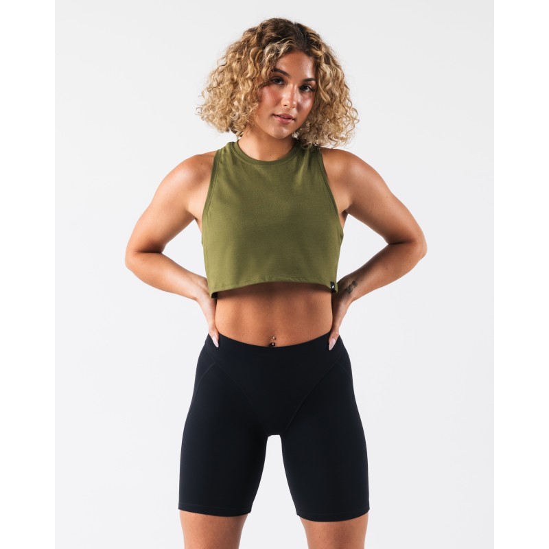 Must-Have OT Muscle Tank - Verbena - Green Available for Immediate Shipping