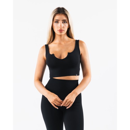 Must-Have OT Slit Tank - Black Ready for Shipment