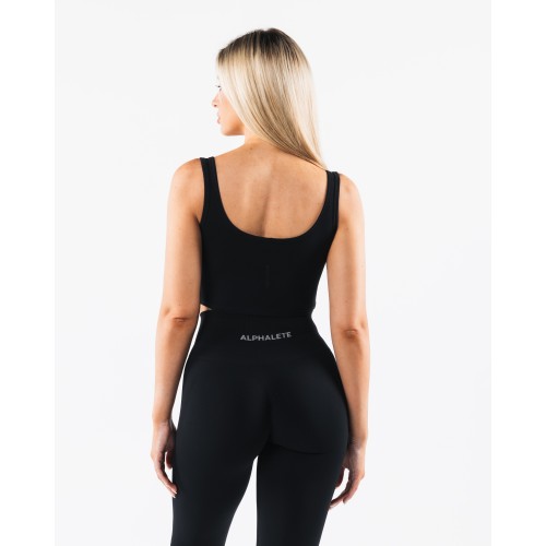 Must-Have OT Slit Tank - Black Ready for Shipment