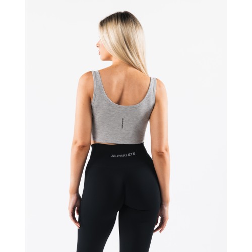 Must-Have OT Slit Tank - Light Heather Grey Latest Edition