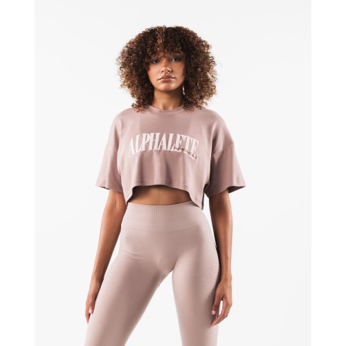 Must-Have Republic Crop Tee - Antler - Brown Immediate Availability