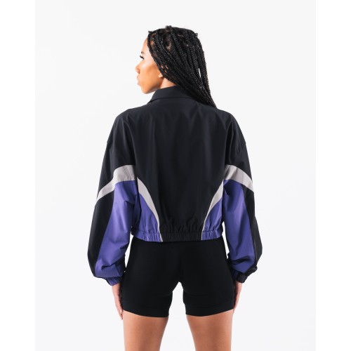 Must-Have Retro Crop Jacket - Black / Arctic Sky Just In