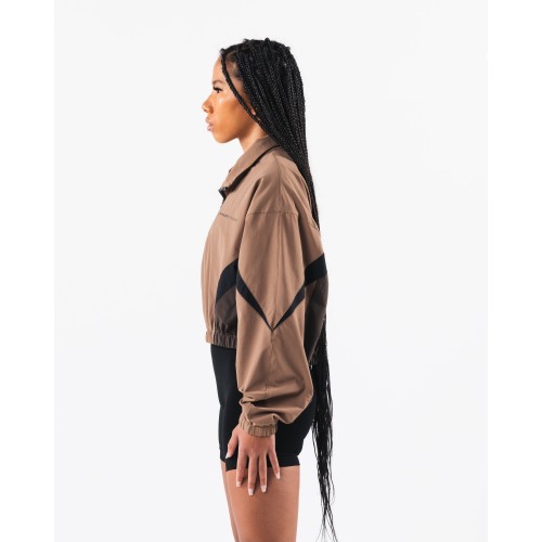 Must-Have Retro Crop Jacket - Oak / Cashmere - Brown In Stock