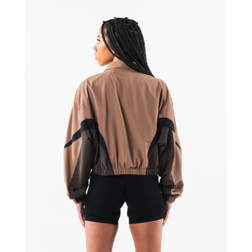 Must-Have Retro Crop Jacket - Oak / Cashmere - Brown In Stock