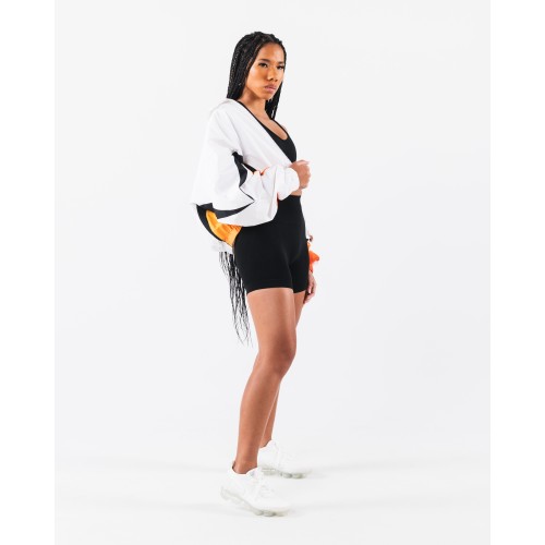 Must-Have Retro Crop Jacket - White / Aura Gradient New Release