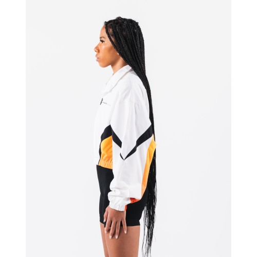 Must-Have Retro Crop Jacket - White / Aura Gradient New Release