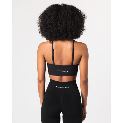 Must-Have Seamless Ribbed Bra - Black Ready for Shipment