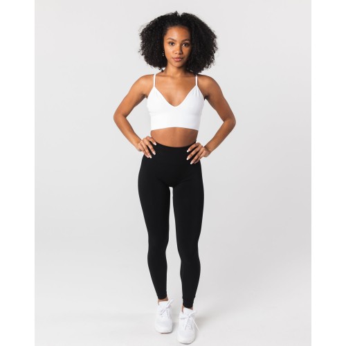 Must-Have Seamless Ribbed Bra - White Fresh Release