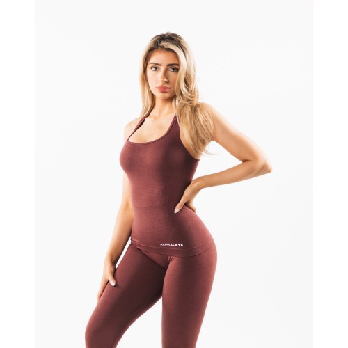 Must-Have Seamless Racerback Tank - Dusty Rose - Red Just Launched