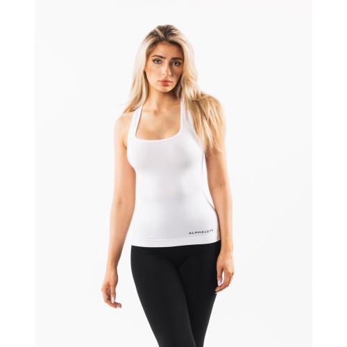 Must-Have Seamless Racerback Tank - White New Collection