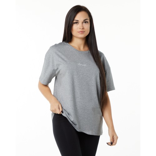 Must-Have Signature Oversized Tee - Heather Grey Limited Stock