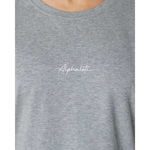 Must-Have Signature Oversized Tee - Heather Grey Limited Stock