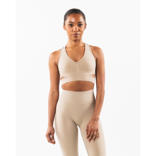 Must-Have Stratus Bra - Linen - Brown New Stock