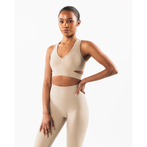 Must-Have Stratus Bra - Linen - Brown New Stock