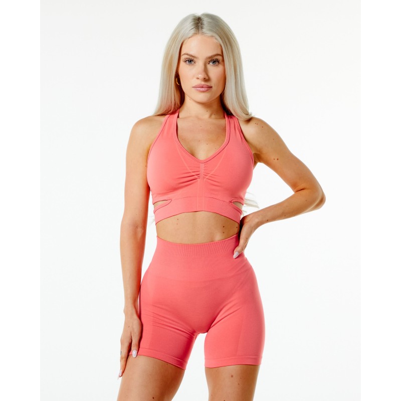 Must-Have Stratus Bra - Pixel Pink Available for Immediate Shipping