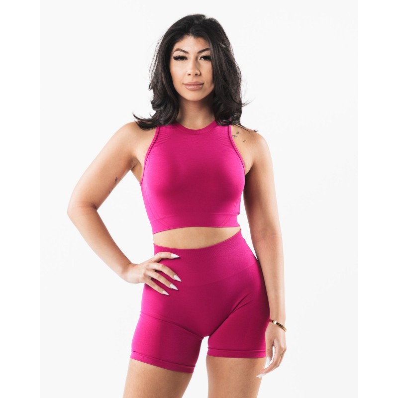 Must-Have Stratus Crop Tank - Magenta - Pink New Stock