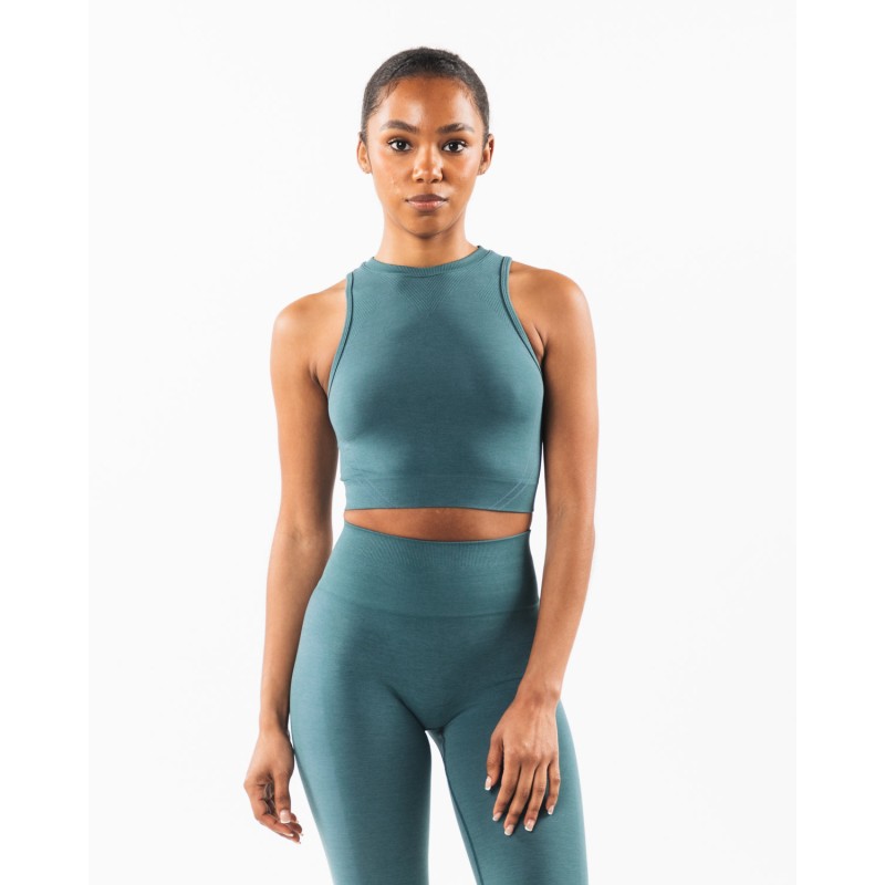 Must-Have Stratus Crop Tank - Ocean - Blue In Stock