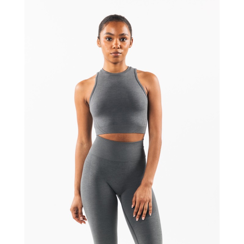 Must-Have Stratus Crop Tank - Smoke - Grey Latest Edition