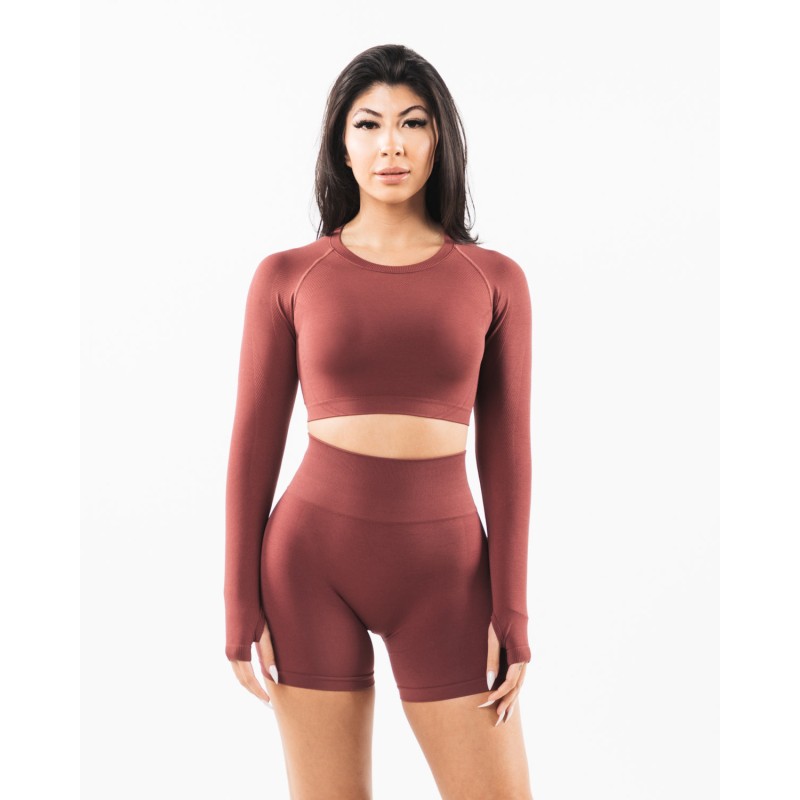 Must-Have Stratus LS Crop - Autumn - Red Limited Stock