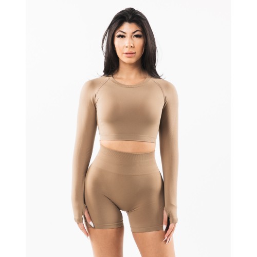 Must-Have Stratus LS Crop - Chai - Brown