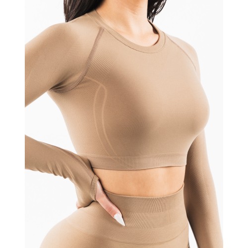 Must-Have Stratus LS Crop - Chai - Brown