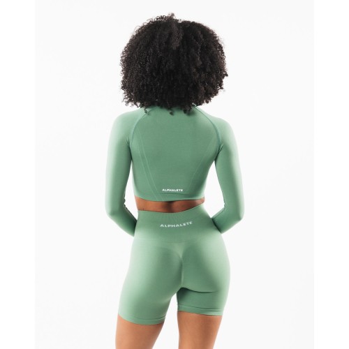 Must-Have Stratus LS Crop - Jade - Green Available Now