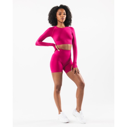 Must-Have Stratus LS Crop - Magenta - Pink Hot New Item