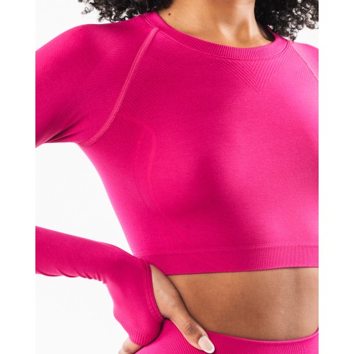 Must-Have Stratus LS Crop - Magenta - Pink Hot New Item