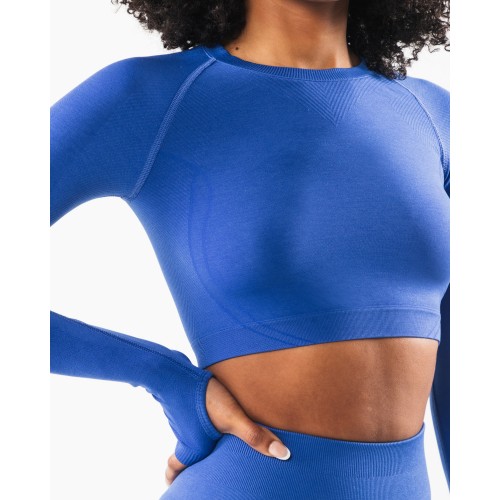 Must-Have Stratus LS Crop - Sapphire - Blue Available for Immediate Shipping