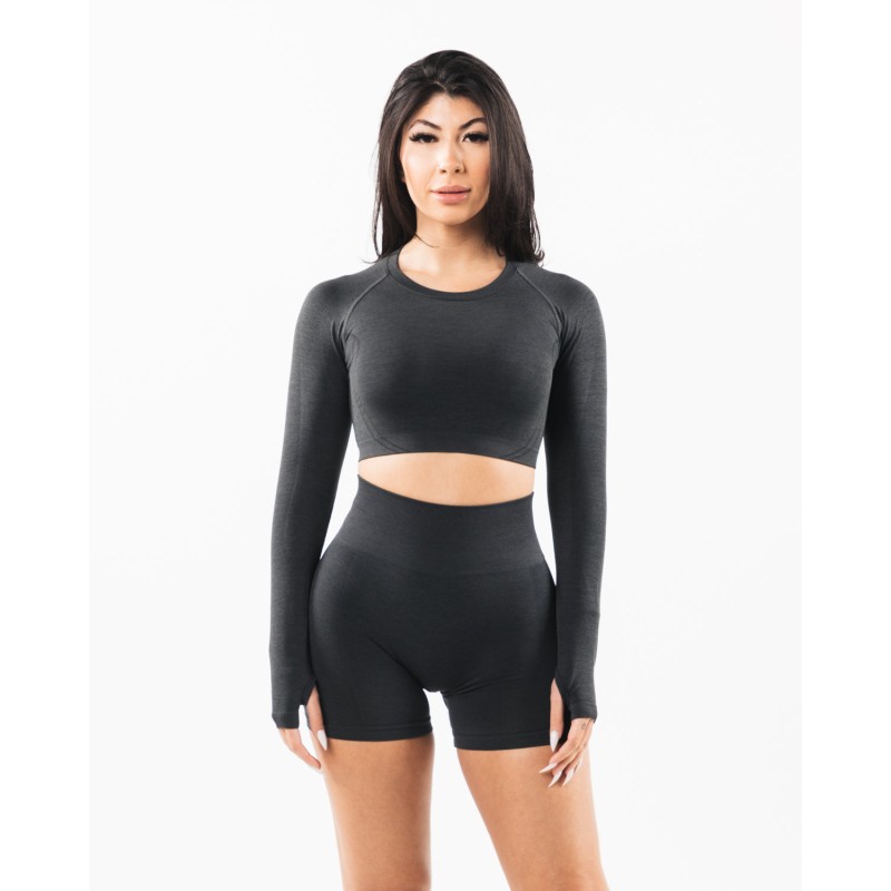 Must-Have Stratus LS Crop - Shadow - Grey New Release