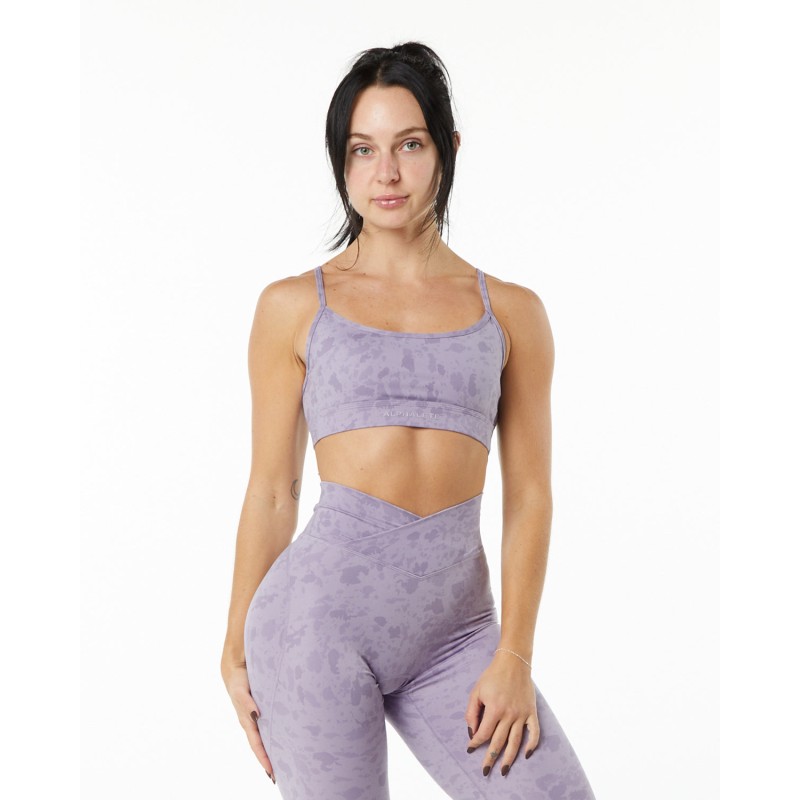 Must-Have Surface Limitless Bra - Pebble Print Misty Lilac - Purple On Hand Now