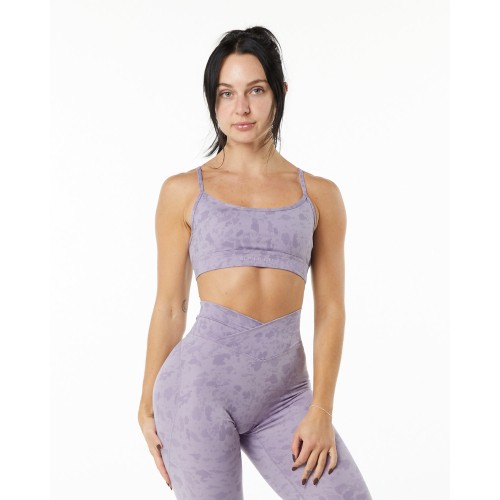 Must-Have Surface Limitless Bra - Pebble Print Misty Lilac - Purple On Hand Now