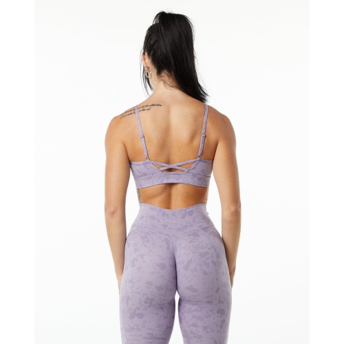 Must-Have Surface Limitless Bra - Pebble Print Misty Lilac - Purple On Hand Now