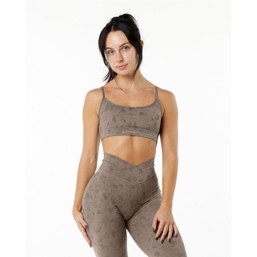 Must-Have Surface Limitless Bra - Pebble Print Mocha - Brown Fresh Release