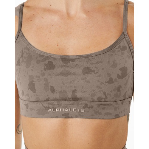 Must-Have Surface Limitless Bra - Pebble Print Mocha - Brown Fresh Release