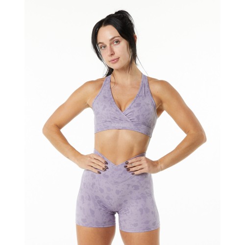 Must-Have Surface Wrap Bra - Pebble Print Misty Lilac - Purple Just In