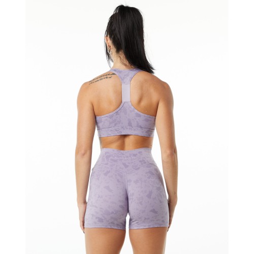 Must-Have Surface Wrap Bra - Pebble Print Misty Lilac - Purple Just In