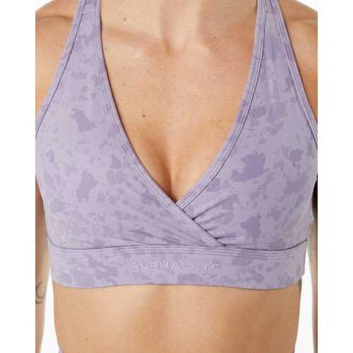 Must-Have Surface Wrap Bra - Pebble Print Misty Lilac - Purple Just In