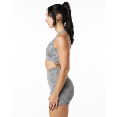 Must-Have Surface Wrap Bra - Pebble Print Stone Grey Available for Immediate Shipping