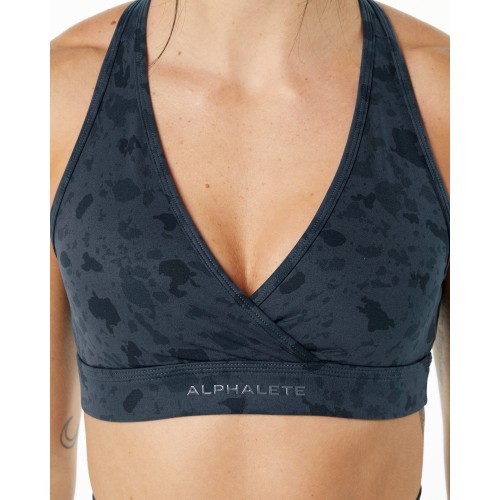 Must-Have Surface Wrap Bra - Pebble Print Whale Blue New Release