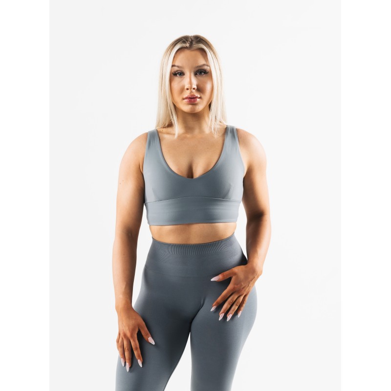 Must-Have Tenacity Celeste Bra A/B Cup - Ride - Grey Latest Edition